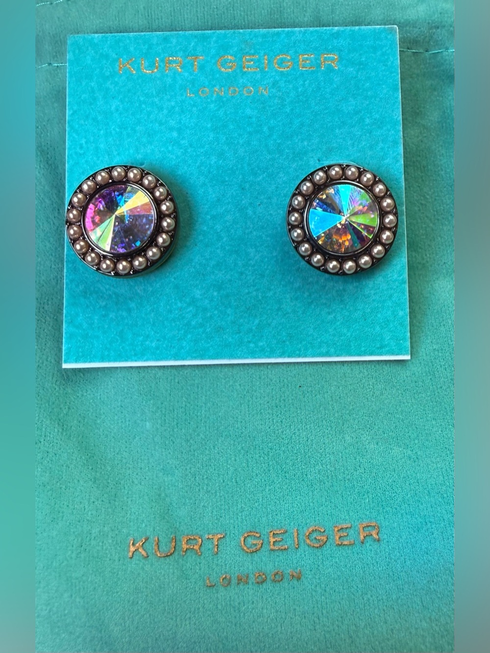 Kurt Geiger London Octavia stud earrings NWT